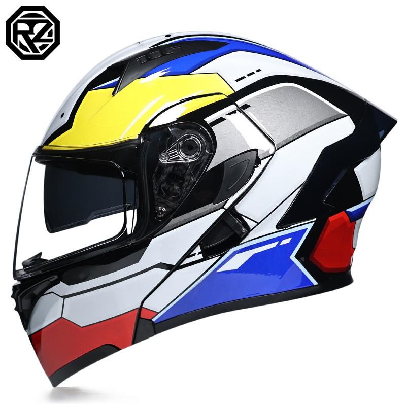 Modular Flip-Up Motorcycle Helmet With Dual Visor Winter Wing Full Face Men Women All Season Bluetooth Ready