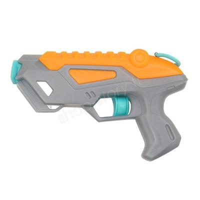 Детский водяной пистолет Галактическая модель Длина 22 см Серый Оранжевый и Зеленый для игр на открытом воздухе и водных сражений