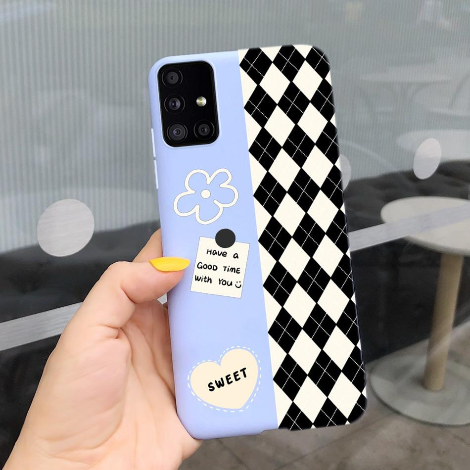 Милый Мультяшный Чехол Для Телефона Samsung Galaxy M51 M31 Конфетный Цвет Мягкий Силиконовый Задний Чехол Для Samsung M51 SM-M515F M31 Prime M315F