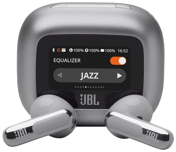 Jbl live flex 3 silver wireless headphones