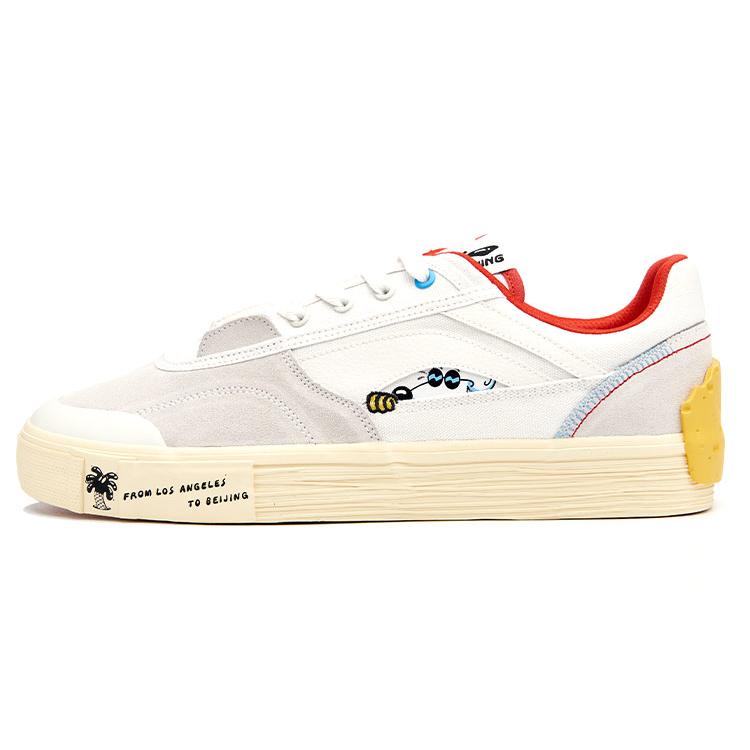 Li Ning Steven Harrington X Ollie Кроссовки для скейтбординга 'Белый Серый Красный' Женские AETR004-1