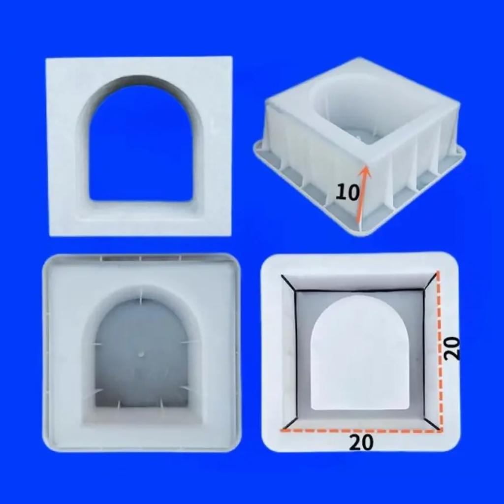 Пластиковая форма для цементного полого кирпича, современная геометрия, 3D DIY, сетка из воздушного кирпича, декоративная ажурная садовая фоновая настенная форма