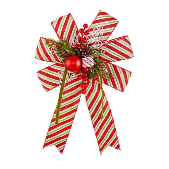 Yousheng Christmas Tree Pendant Bow Large Champagne Christmas Wreath Bow Stunning Gift Bow Knot Wedding Mother Day Decoration