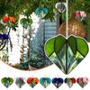 Multi-Sided Heart Pendant, 3D Heart Stained Glass Suncatcher Ornaments, Handcrafted Pendant Ornaments For Living Room Bedroom Wedding Pendant