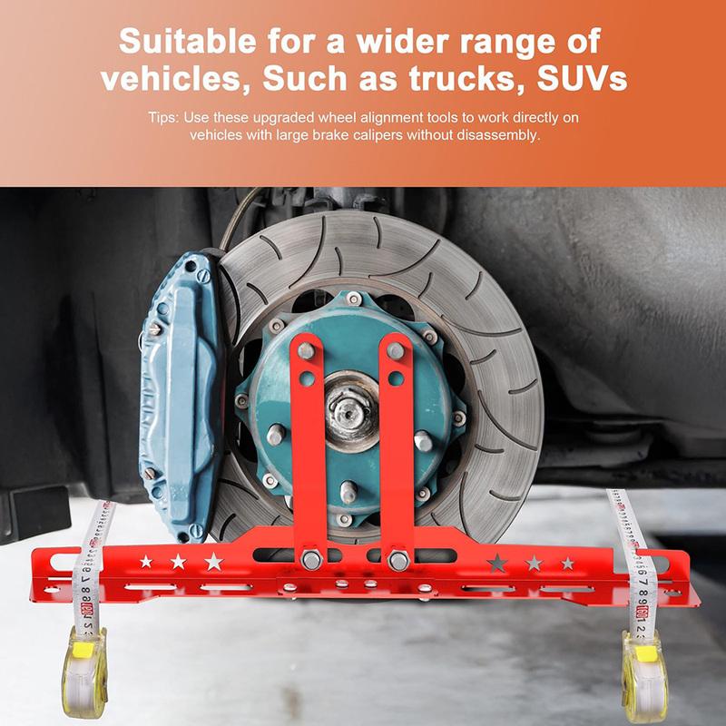 2pcs Heavy Duty Car Wheel Alignment Tool Plates Adjustable Automotive Wheel Leveling Aligner Toe Plates Wheel Balancing Supplies