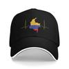 Women Unisex Colombiano Flag Colombia Outdoor Hat  Adjustable Cap Casual Baseball Cap Sunscreen Hats
