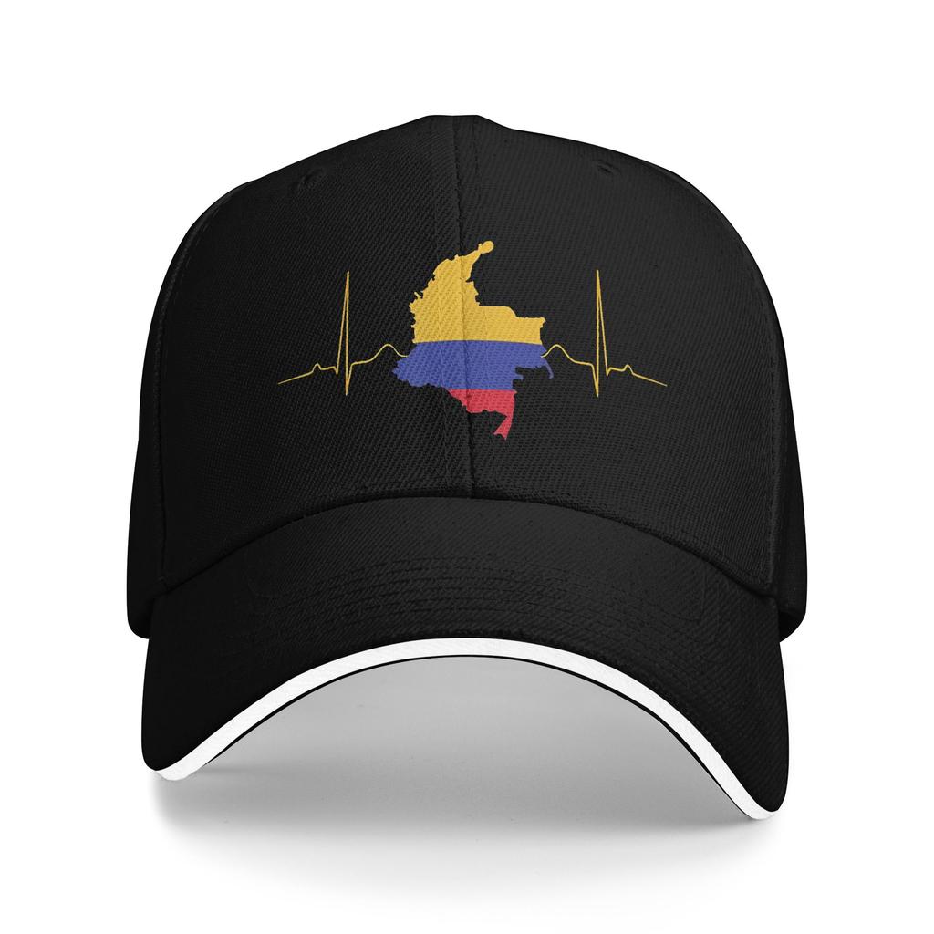 Women Unisex Colombiano Flag Colombia Outdoor Hat Adjustable Cap Casual Baseball Cap Sunscreen Hats