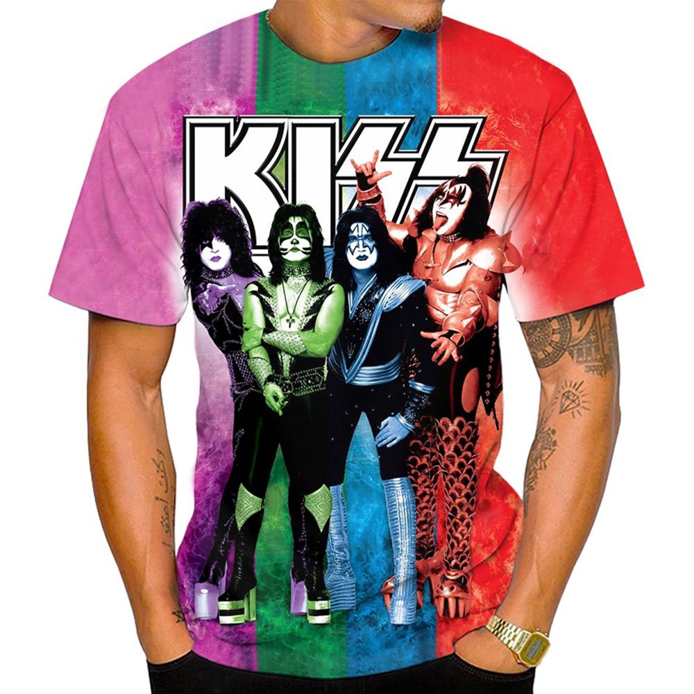 Мужская хип-хоп 3D принтованная цветная повседневная и удобная летняя модная футболка с короткими рукавами