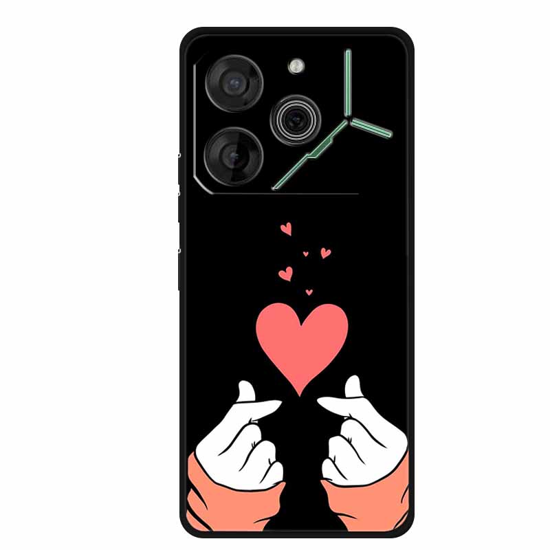 Для Tecno Pova 6 Чехол Роскошный ТПУ Мягкий Силикон Чехлы для Телефона Задняя Крышка для Tecno Pova6 2024 6.78" Ударопрочный Любовь Новый Милый Чехол