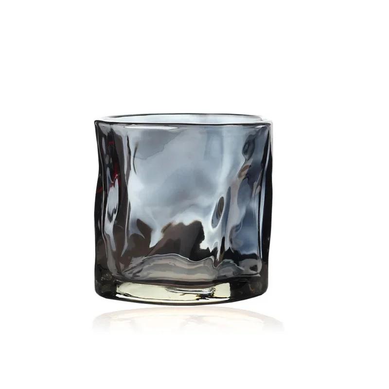 1 шт. прозрачная стеклянная кружка Glacier Wine Whiskey Coffee Cup бытовая питьевая соковая чашка неправильной формы посуда для напитков
