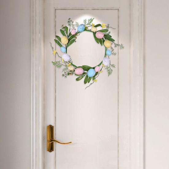 Yousheng пасхальный венок, украшение, искусственная пасхальная гирлянда с яйцами и ягодами для весеннего декора дома, двери, стены, окна