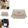 Simple Gold Bow Decoration Woven Texture Women Casual Shoulder Bag For Casual Outings