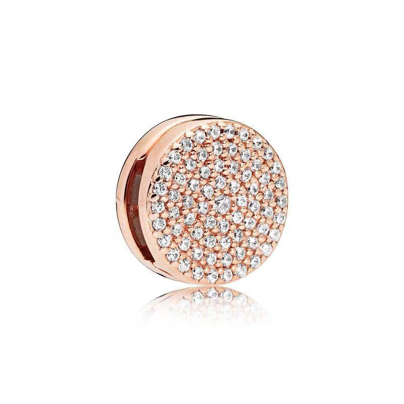 Новые Аутентичные Браслеты Аксессуары Зажимной Шарм подходит для charms Reflections медные бусины Сделай Сам Украшения Высокое Качество