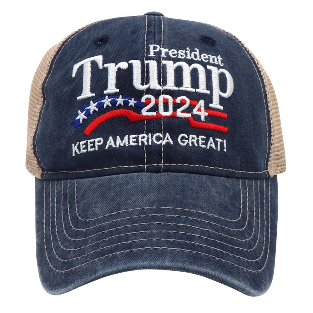 Кепки для гольфа Trump 2024 года, кепки Keep America Great Mesh Trucker, модные спортивные кепки с 3D-вышивкой, регулируемые для мужчин и женщин