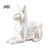 Retro Egyptian Cat Art Statue, 3D Printed Bastet Figurine with Storage, Office Desk Storage Container Mythical Creature Organizer for Home Office,