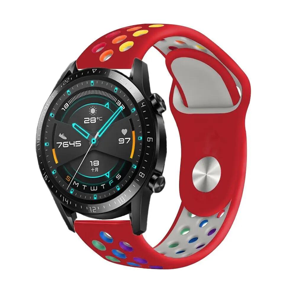 Ремешок для realme watch 2 3 pro S pro T1 Силиконовый ремешок для часов для Realme Techlife Watch S100 R100 SZ100 Двухцветный браслет