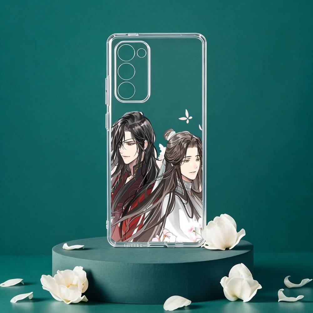 Чехол для телефона 'Благословение Небесного Чиновника' для Samsung Galaxy S24 S25 S23 S22 S21 Plus S24 S25 Прозрачный чехол-крышка