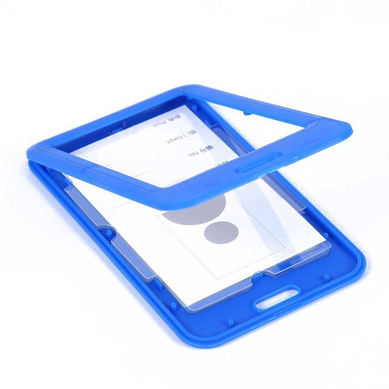 1PCS Plastic Card Cover Bags Women Men Student Bus Card Retractable Pull Badge Holder Business Credit Cards Bank ID Card Case