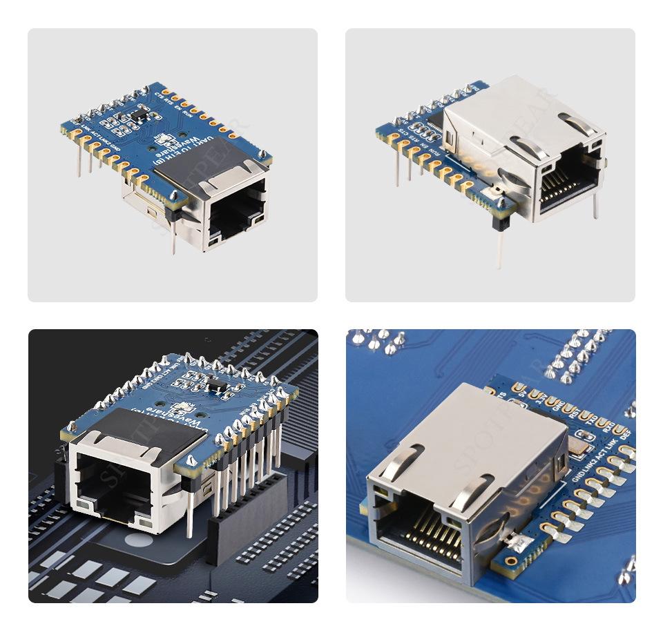 Мини модуль TTL Serial-to-Ethernet с дизайном с иммерсионным золочением