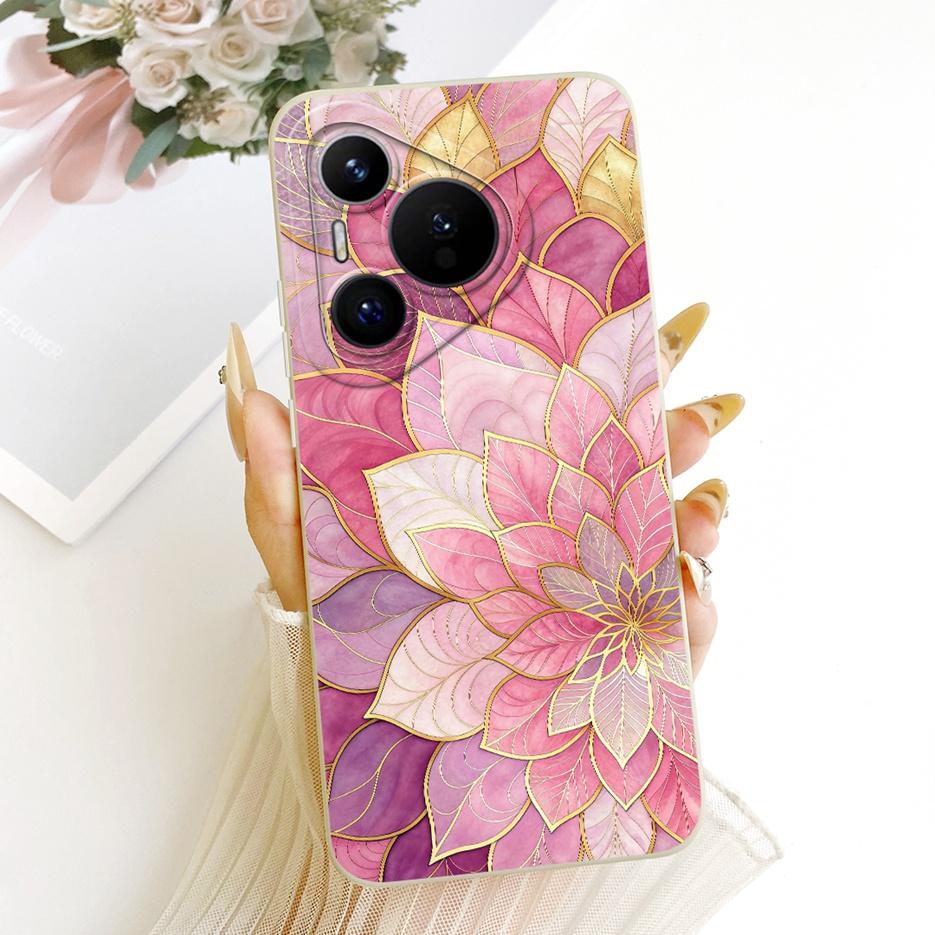 Чехол для Huawei Pura 70 Pro Pura70 Pro+ Новый Цветочный Конфетный Расписной Чехол Мягкий Силиконовый Чехол для Телефона Для Huawei Pura 70 Ultra Fundas