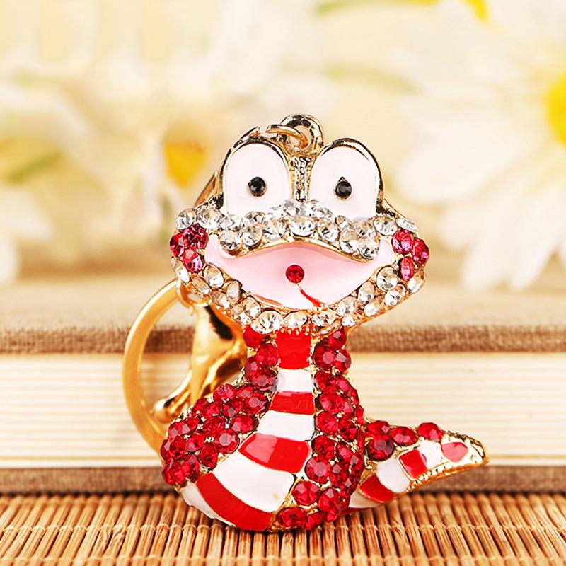 Творческая новинка, милый брелок в виде змеи со знаком зодиака, мультяшное животное, брелок, изысканный рюкзак, украшения, аксессуары, подарки