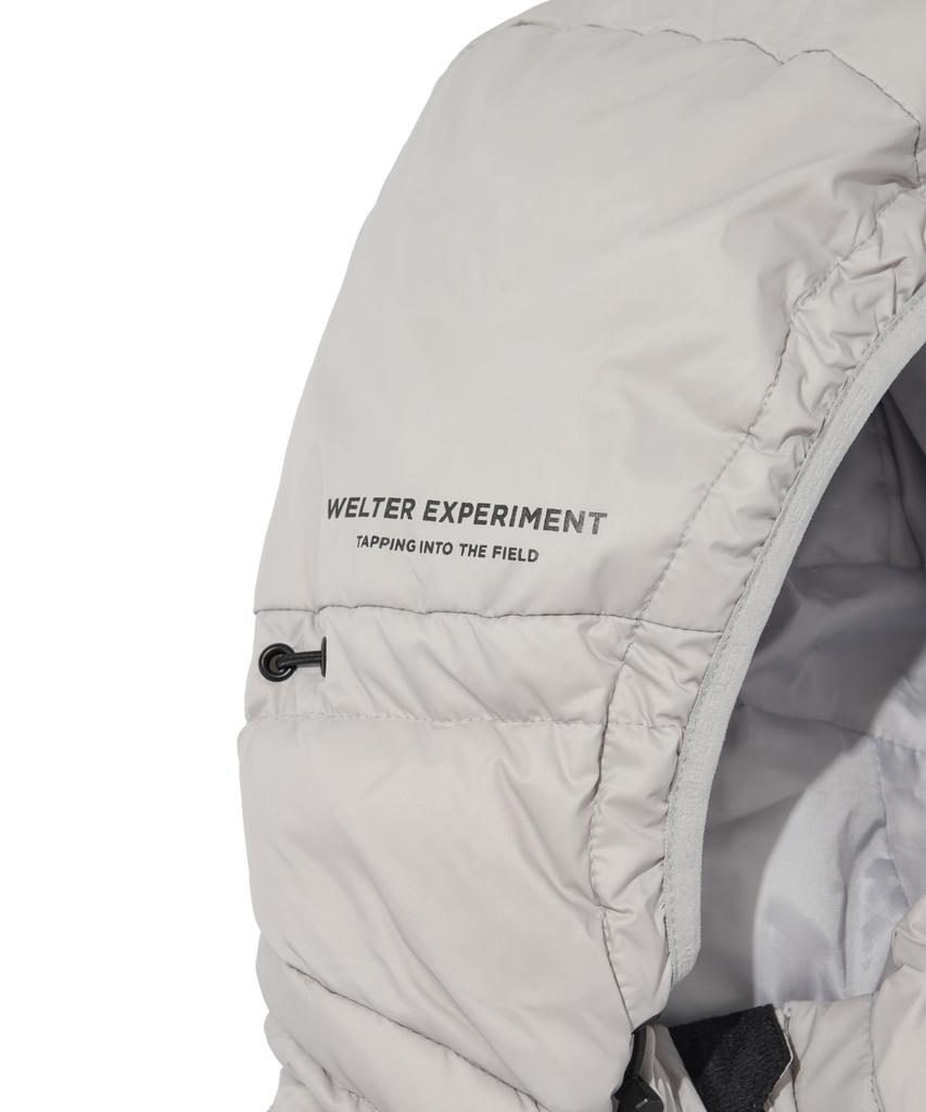 Жилет-безрукавка Welter Experiment Shield Down Hood Vest_Светло-серый_Wol048