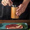 Adjustable Coarseness Wooden Salt Pepper Grinder Cylindrical Grinding Bottle  Kitchen