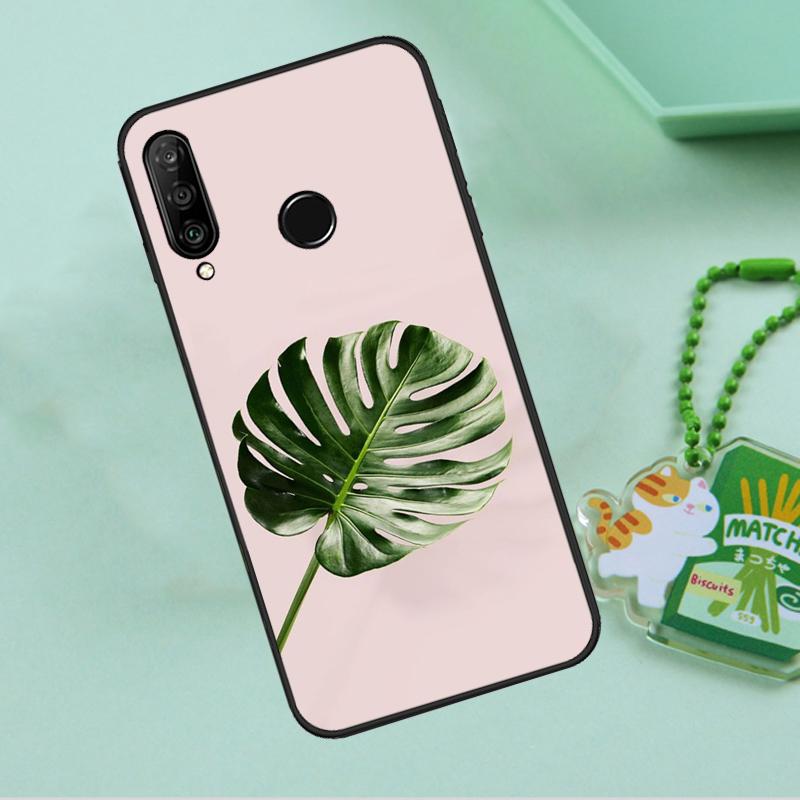 Листья Монстеры Цветы Пальмы Для Huawei Nova Y90 Y70 Y60 Y61 Y91 Y72 9 10 SE 12i 12s 11i 5T P60 Pro P20 P30 P40 Lite Чехол