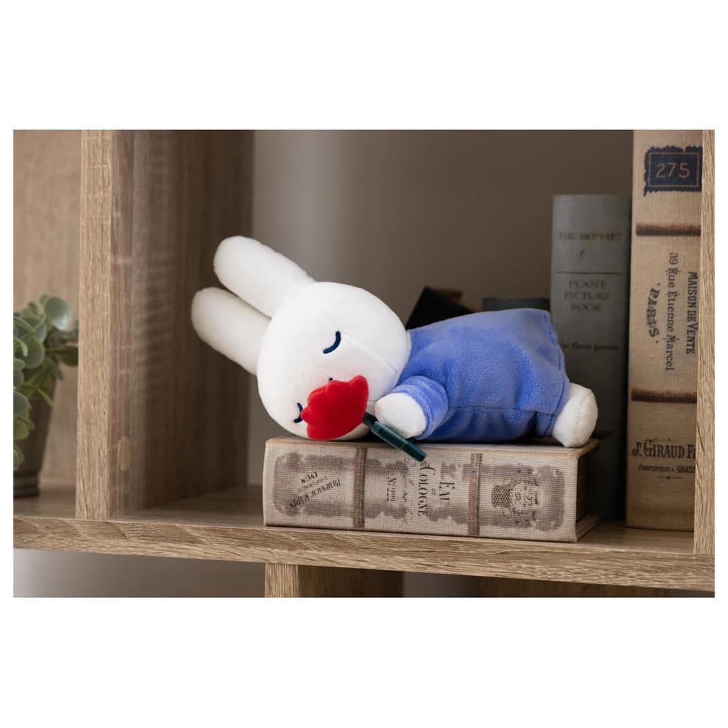 Bruna MIFFY and ROSE Sleeping Friend Plush Inches Toy, Small, Blue, Width Approx. 7.7 (19 Cm)