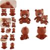 Cute Brown Bear Plush Toy Stuffed Animal Teddy Bear Doll Gift For Kids Girls