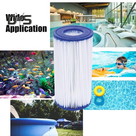 1 Pc/3 Pcs/6 Pcs Pool Filter Core Type III Cartridge Pool Filter Easy To Install Type A/C Pool Filter Replacement for Above-Ground Swimming Pools