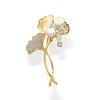 Ginkgo Biloba Brooch High-End Women'S Exquisite Corsage Tide High-End Pin Light Luxury Niche Accessories