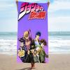 1 шт. Пляжное полотенце из микрофибры JoJo's Bizarre Adventure, быстросохнущее банное полотенце для бассейна, пляжа, путешествий, подарок для фанатов аниме