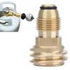 Solid Brass Propane Tank Adapter Converts POL to QCC1/Type1 Quick Connect Gas Tank Adapter For LP Tank Service Valve