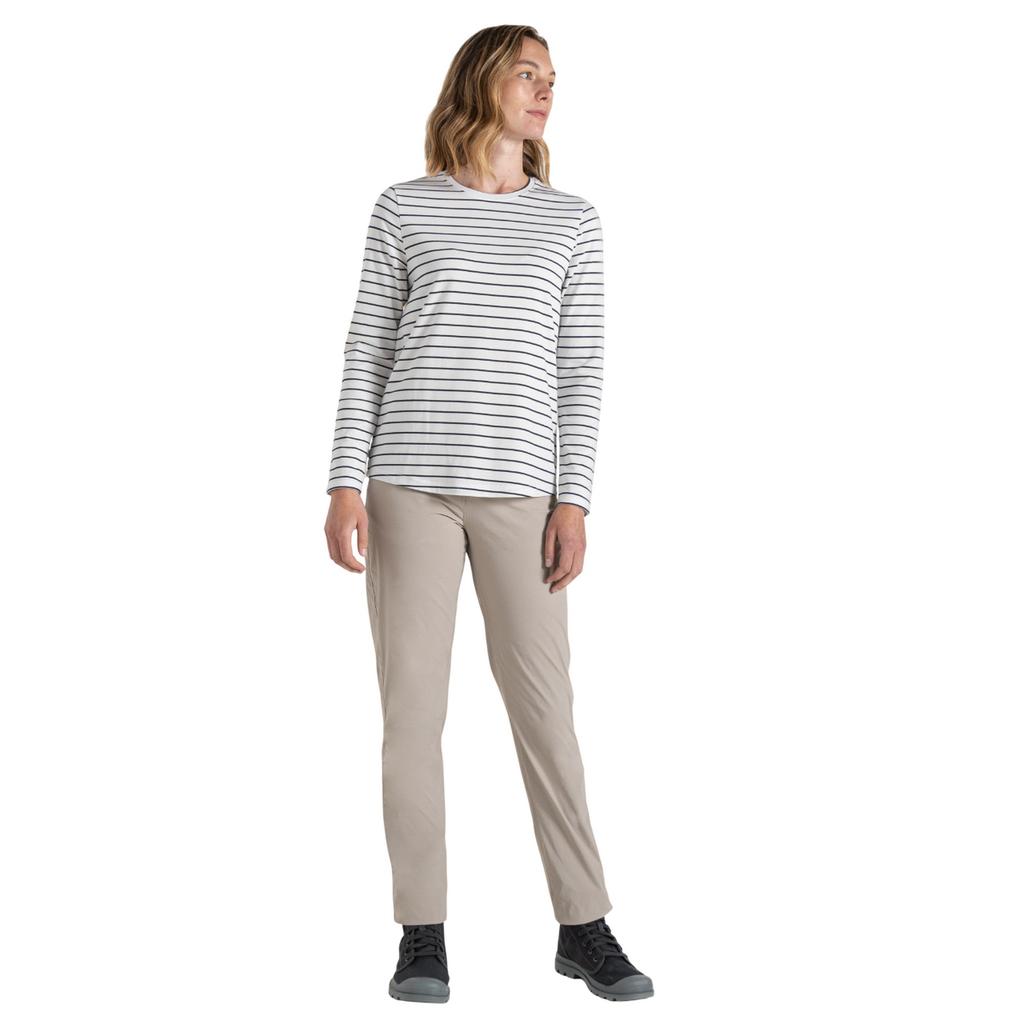 CRAGHOPPERS Женская/дамская футболка Akona Stripe Nosilife с длинными рукавами