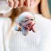 2D Monkey Acrylic Hanging Decoration Home Office Backpack Car Rearview Mirror Lying Monkey Hanging Ornament Cartoon Animal Pendant
