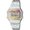 Женские цифровые кварцевые часы Casio Серебристый ремешок из нержавеющей стали 33 мм