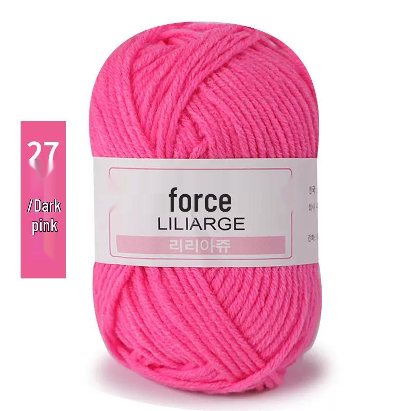 Пряжа из молочного хлопка, 4-слойная: Пряжа средней толщины для детских изделий, ручного вязания шарфов, вязания крючком обуви, кукол и DIY-проектов.