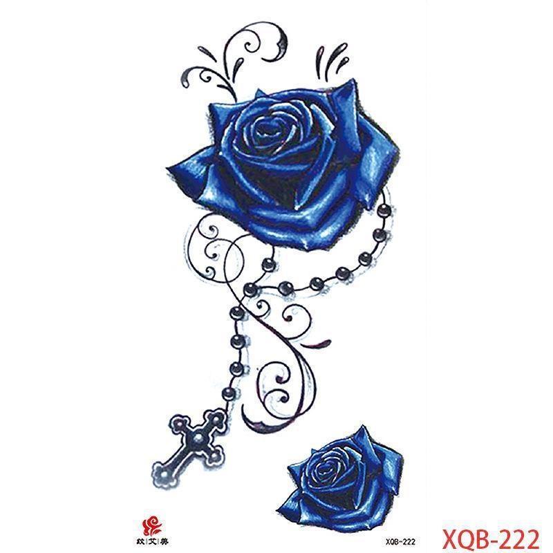 НОВЫЙ 1 ШТ. Водонепроницаемые Татуировки Временные Татуировки Наклейки Цветы Розы Татуировки Тела для Женщин Искусство Руки Татуировки Волк Тигр Лев Живопись Татуировки