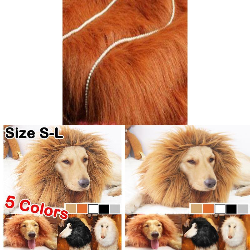 Костюм для питомца "Король джунглей", Львиная шляпа с искусственным мехом для маленьких собак