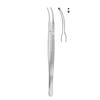 GDC Micro Tissue Forceps Gerald - Curved - 1x2 (18cm) (TPG4)