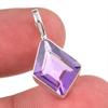 Натуральный африканский аметист драгоценный камень 925 проба стерлинговое серебро подарок кулон 1" t4f98