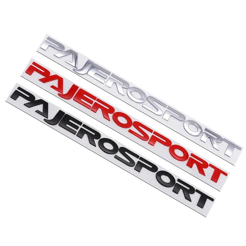 wsdm9 Car Head Hood Letters Logo Words Decals Sticker For Mitsubishi Pajero Sport Alphabet Emblem Badge Styling Decoration Accessories