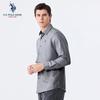 U.S. Polo Assn. Мужская рубашка с длинным рукавом из смесовой шерсти в стиле business casual