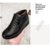 Men's Winter Cotton Shoes: Velvet-Lined, Thickened, Non-Slip, Durable, Warm Footwear for Middle-Aged & Elderly.