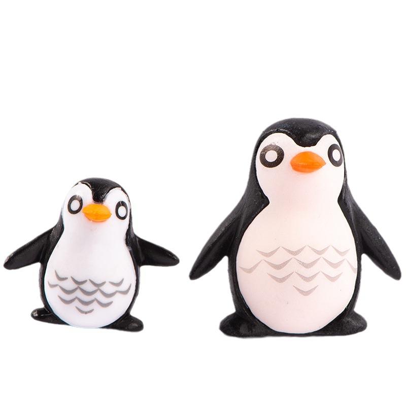 Micro Landscape Decoration Penguin Animal Resin Doll Desktop Car Cute Decorative Arts and Crafts Diy Material Accessories