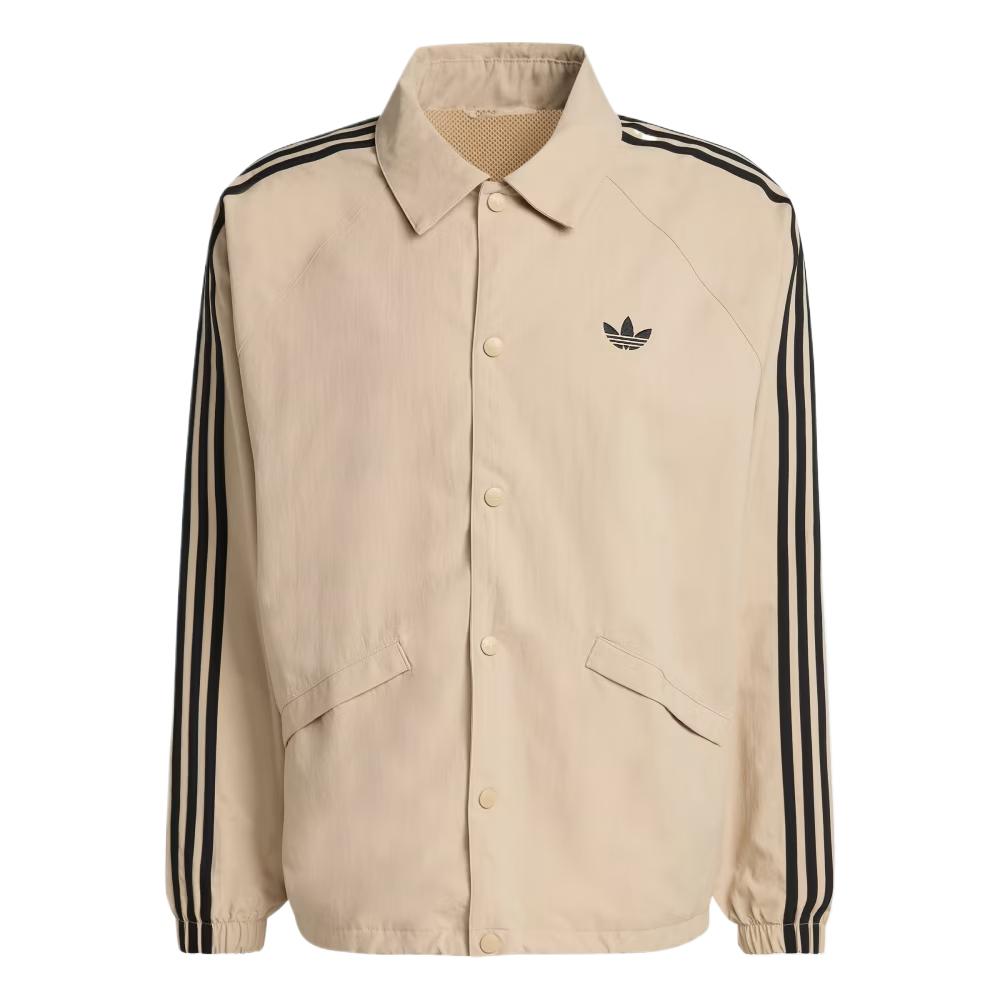 adidas Оригиналы Adicolor Однотонная Свободная На Пуговицах Куртка с Длинным Рукавом Мужские Куртки KE3597