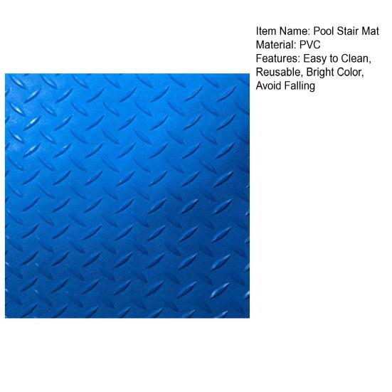 Коврик для лестницы в бассейне, легко режется, коврик из ПВХ с крупными частицами, коврик для бассейна с нескользящей текстурой для улицы