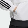 Adidas Полосатая повседневная куртка на молнии с логотипом и цветными блоками, женская куртка белого цвета H09760