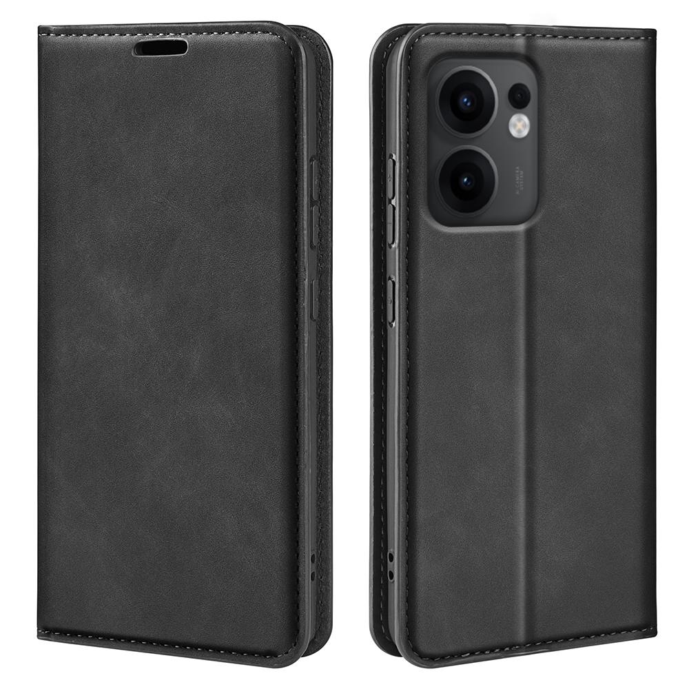 For Oppo Reno13 F 5G Case Skin Touch Leather Wallet Phone Cover